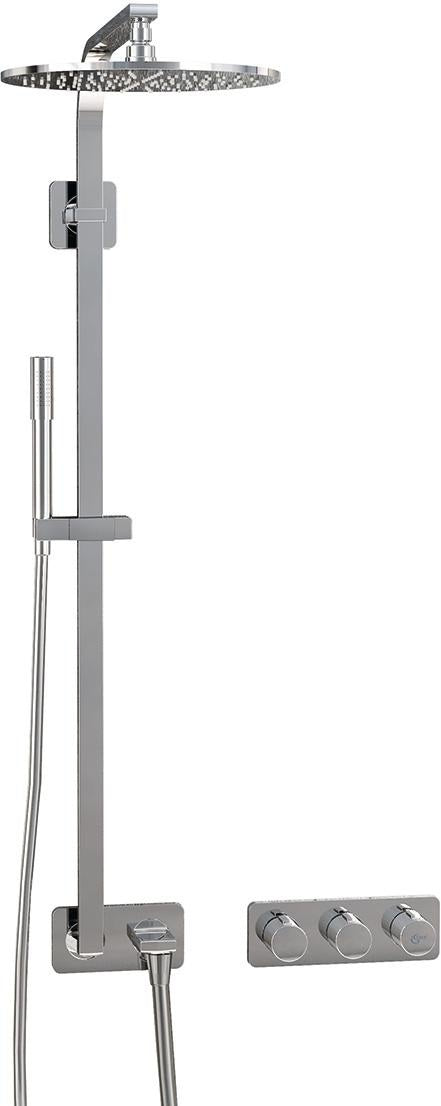 Ideal Standard Archimodule Soft Brausesystem mit Handbrause in Chrom – Unterputz-Duschsystem mit 1750 mm Schlauch