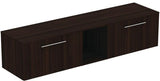 Ideal Standard i.life B Möbel-Set 200 cm mit 2 Auszügen und offenem Fach in Chrom Weiß matt
