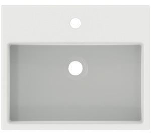 Ideal Standard Halbeinbau-Waschtisch Extra 500x420mm Weiß mit Überlauf und 1 Hahnloch