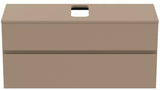 Ideal Standard Finesse Waschtischunterschrank 1202 mm, 2 Auszüge, Greige matt