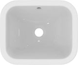 Ideal Standard Einbauwaschtisch Connect rechteckig 420x350 mm Weiß mit Überlauf und Ideal Plus
