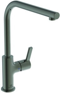 IDEAL STANDARD Gusto Küchenarmatur 232 mm L-Auslauf Silver Storm