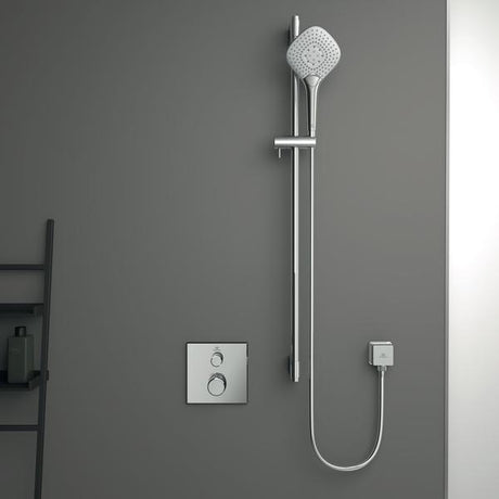 IDEAL STANDARD Idealrain Atelier Wandanschlussbogen G1/2 eckige Rosette Brushed Gold