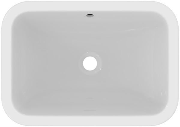 Ideal Standard Connect Einbauwaschtisch 580x410mm Weiß mit Überlauf und Ideal Plus Beschichtung