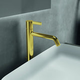 IDEAL STANDARD Joy Waschtischarmatur Brushed Gold mit Ablaufgarnitur 170mm