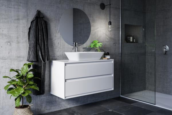 IDEAL STANDARD Connect Air Aufsatzwaschtisch 600x400x135mm Weiß, ohne Hahnloch, ohne Überlauf