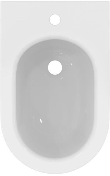 Ideal Standard Stand-Bidet Blend Curve, 355x560x400 mm, Weiß, 1 Hahnloch