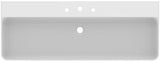 Ideal Standard Conca Aufsatzwaschtisch 1200 mm, 3 Hahnlöcher, ohne Überlauf, Weiß