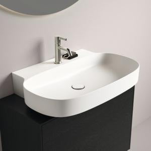 Ideal Standard Aufsatzwaschtisch Linda-X 750x500x135mm geschliffen Weiß 1 Hahnloch ohne Überlauf