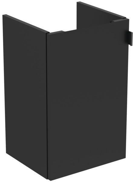 Ideal Standard i.life Silk S Handwaschbeckenunterschrank 40 cm, 1 Tür Anschlag links, Schwarz Matt