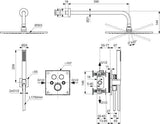 Ideal Standard Ceratherm Navigo Armaturen-Paket 03 Chrom – Brausethermostat & UP-Bausatz