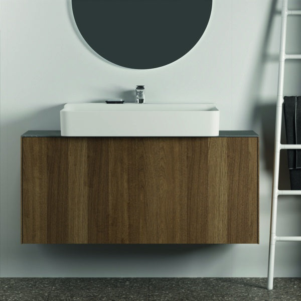 Ideal Standard Conca WT-Unterschrank 1200 mm, 1 Auszug, Eiche geflammt, Push-Open, wandhängend