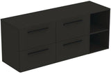 Ideal Standard i.life B Möbel-Set 160 cm – 4 Auszüge, 2 offene Fächer, Gr. Schwarz Weiß matt