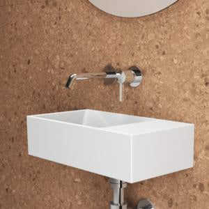 Ideal Standard Handwaschbecken Extra 450x250x150mm Weiß, ohne Hahnloch, mit Überlauf, Ablage rechts