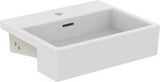 Ideal Standard Halbeinbau-Waschtisch Extra 500x420mm Weiß mit Überlauf und 1 Hahnloch