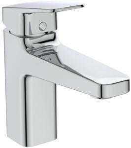 Ideal Standard Ceraplan Waschtischarmatur H90 mit Ablaufgarnitur, Ausladung 124 mm, Chrom
