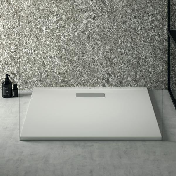 IDEAL STANDARD Rechteck-Brausewanne Ultra Flat New 800x900x25mm Weiß – Bodenebener Einbau