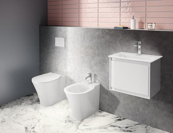 IDEAL STANDARD Connect Air Waschtischarmatur Grande Slim 125 mm mit Ablaufgarnitur Chrom
