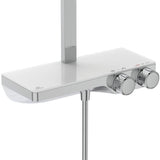 Ideal Standard Duschsystem Ceratherm S200 mit Ablage und Stick-Handbrause Chrom