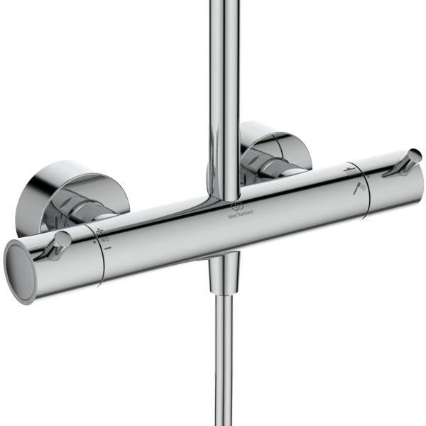 Ideal Standard Duschsystem Ceratherm T125+ mit Brausethermostat Brushed Gold