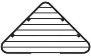 Ideal Standard IOM Eck-Seifenkorb in Chrom – Wandhängende Seifenablage aus Messing