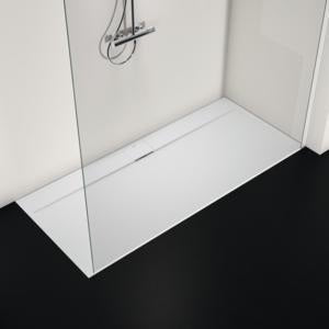 Ideal Standard Ultra Flat S i.life Rechteck-Brausewanne 1800x800x30 mm Carraraweiß – Mineralguss, matt, Anti-Rutsch