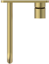 IDEAL STANDARD Joy Wand-Waschtischarmatur Brushed Gold 220 mm eckige Rosette – Einhandhebelmischer