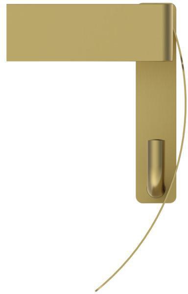 Ideal Standard Conca Cube Papierrollenhalter eckig Brushed Gold mit Klappe