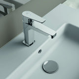 Ideal Standard Cerafine D Waschtischarmatur, Einhandhebelmischer mit Kaltstart-Funktion, Chrom, 120 mm Ausladung