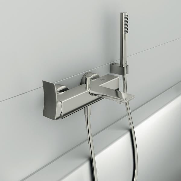 Ideal Standard Idealrain Atelier Stabhandbrause Brushed Gold, 1-Funktion, Antikalk
