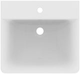 Ideal Standard Connect Cube Waschtisch 500x460mm, 1 Hahnloch, mit Überlauf, Weiß