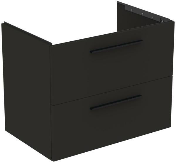 Ideal Standard i.life B Möbel-Set 120 cm – 2 Auszüge, 2 offene Fächer, Chrom/Weiß matt