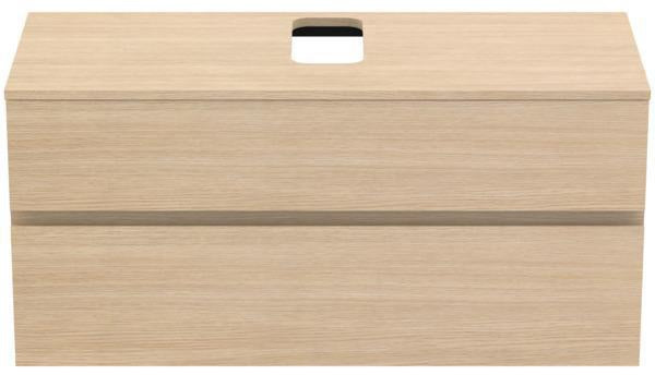Ideal Standard Finesse Waschtischunterschrank 1202 mm, 2 Auszüge, Greige matt