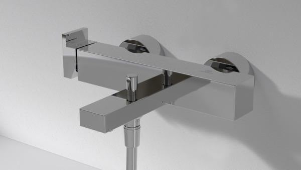 Ideal Standard Extra Badearmatur Aufputz 210 mm Ausladung mit FirmaFlow Kartusche in Chrom