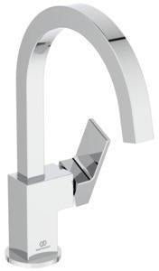 IDEAL STANDARD Extra Waschtischarmatur 190 mm Auslauf, ohne Ablaufgarnitur, Silver Storm