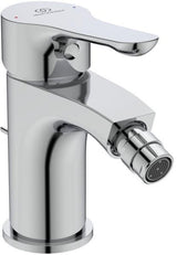 Ideal Standard Alpha Bidetarmatur Chrom mit Ablaufgarnitur und 96 mm Ausladung
