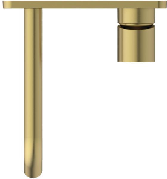 IDEAL STANDARD Joy Wand-Waschtischarmatur 180 mm Brushed Gold eckige Rosette