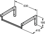Ideal Standard IS Konsolenträger mit Handtuchhalter 530x414x200mm – Stahl, chrom, STRADA