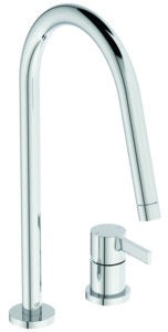 IDEAL STANDARD Gusto Küchenarmatur 243 mm Ausladung Silver Storm Einhebelmischer
