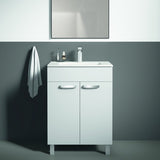 Ideal Standard Eurovit Stand-Waschtischunterschrank 60 cm, 2 Türen, Hochglanz Weiß