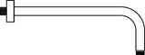 Ideal Standard Idealrain Wandanschluss 300 mm Chrom – Aufputz Kopfbrauseanschluss mit Rosette