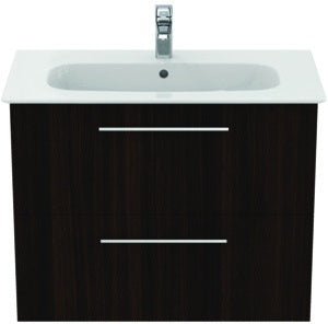 Ideal Standard i.life A Möbelpaket mit Waschtisch 80 cm und Unterschrank, Weiß matt, Chrom Griff