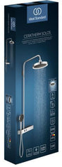 IDEAL STANDARD Duschsystem Ceratherm Solos mit LED-Leuchtring – Thermostat, Regenkopfbrause, Chrom