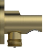 rund / Metall / brushed gold