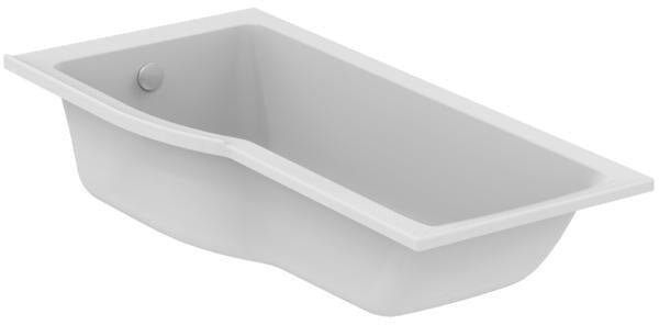 Ideal Standard Raumspar-Badewanne Connect Air, links, 1695x795x390 mm, Weiß – Kombi-Badewanne mit Fußablauf