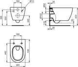 Ideal Standard i.life O Wandtiefspül-WC mit Hydro Twist Spülrand – Weiß