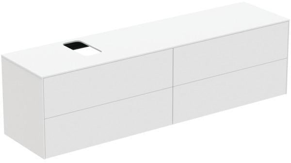 Ideal Standard Conca WT-Unterschrank 1987 mm, 4 Auszüge, Eiche geflammt, Push-Open & Softclose
