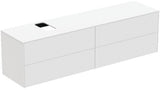 Ideal Standard Conca WT-Unterschrank 1987 mm, 4 Auszüge, Eiche geflammt, Push-Open & Softclose