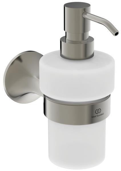 Ideal Standard La Dolce Vita Lotionspender Silver Storm – Wandmontage, Glasflakon, 0,25 l