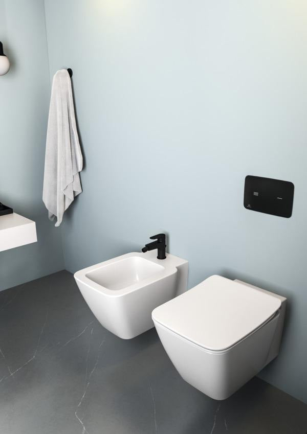 IDEAL STANDARD Bidetarmatur Cerafine O 132 mm mit Ablaufgarnitur in Chrom